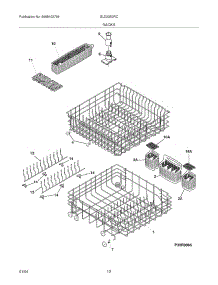 13 - Racks parts for Frigidaire Dishwasher GLD2350RCC1 from AppliancePartsPros.com