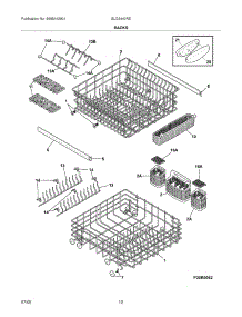 13 - Racks parts for Frigidaire Dishwasher GLD2440REQ1 from AppliancePartsPros.com