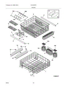 13 - Racks parts for Frigidaire Dishwasher GLD2450RDS0 from AppliancePartsPros.com