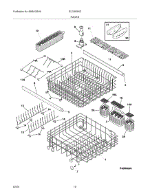 13 - Racks parts for Frigidaire Dishwasher GLD2555NDS0 from AppliancePartsPros.com
