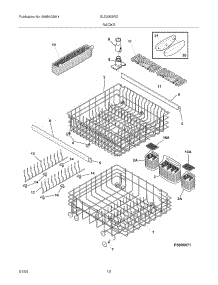 13 - Racks parts for Frigidaire Dishwasher GLD2355RDC1 from AppliancePartsPros.com