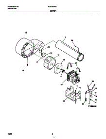 05 - Motor parts for Frigidaire Dryer FDE546RBT2 from AppliancePartsPros.com