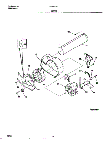 05 - Motor parts for Frigidaire Dryer FDE7977EW0 from AppliancePartsPros.com
