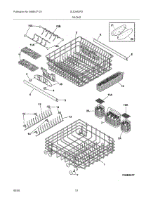 13 - Racks parts for Frigidaire Dishwasher GLD2450RDQ1 from AppliancePartsPros.com
