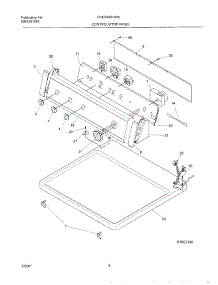 07 - Control Panel parts for Frigidaire Dryer FDES69RHW0 from AppliancePartsPros.com