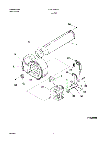 09 - Motor,Blower parts for Frigidaire Dryer FDEB34RGS2 from AppliancePartsPros.com