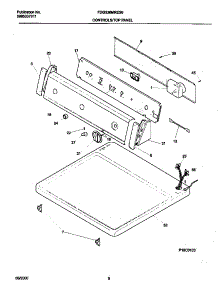 04 - Control Panel parts for Frigidaire Dryer FDG336MRES0 from AppliancePartsPros.com