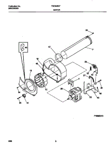 05 - Motor parts for Frigidaire Dryer FDE848GFT0 from AppliancePartsPros.com