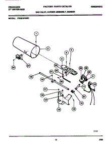 06 - Gas Valve, Burner Assembly, Sensor parts for Frigidaire Dryer FDG216RBS1 from AppliancePartsPros.com