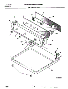 04 - Controls / Top Panel parts for Frigidaire Dryer FDG546LBS2 from AppliancePartsPros.com