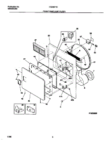 03 - Front Panel / Lint Filter parts for Frigidaire Dryer FDG8971EW0 from AppliancePartsPros.com