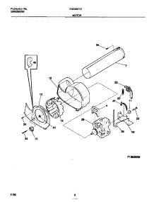 05 - Motor parts for Frigidaire Dryer FDG8971EW0 from AppliancePartsPros.com