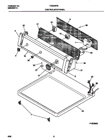 04 - Controls / Top Panel parts for Frigidaire Dryer FDG546RES2 from AppliancePartsPros.com