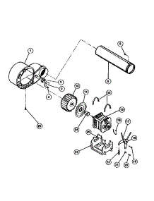 05 - Blower Housing Components parts for Frigidaire Dryer F31C336CT0 from AppliancePartsPros.com