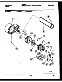 05 - Blower And Drive Parts parts for Frigidaire Dryer DGSFW2 from AppliancePartsPros.com
