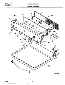 04 - Controls / Top Panel parts for Frigidaire Dryer F31C336CT1 from AppliancePartsPros.com