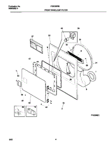 03 - P16d0021 Frnt Pnl,Door parts for Frigidaire Dryer FDE336RET2 from AppliancePartsPros.com