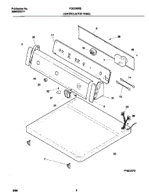 04 - P16c0072 Control Panel parts for Frigidaire Dryer FDE336RET2 from AppliancePartsPros.com