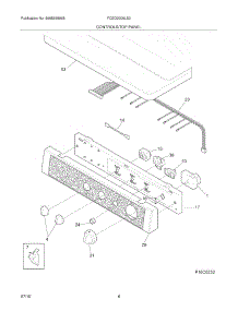 07 - Controls / Top Panel parts for Frigidaire Dryer FCED2000LS0 from AppliancePartsPros.com