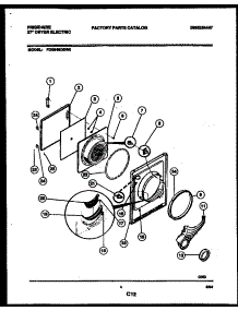 03 - Door Parts parts for Frigidaire Dryer FDE546DBW0 from AppliancePartsPros.com