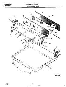 04 - Controls / Top Panel parts for Frigidaire Dryer FDE546NBT2 from AppliancePartsPros.com