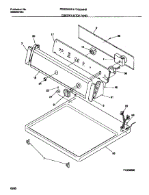 04 - Controls / Top Panel parts for Frigidaire Dryer FDG336NBS1 from AppliancePartsPros.com