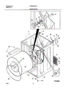 03 - Cabinet / Drum parts for Frigidaire Dryer CRGR5700AS1 from AppliancePartsPros.com