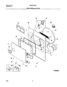 05 - Front Panle / Lint Filter parts for Frigidaire Dryer CRGR5700AS1 from AppliancePartsPros.com