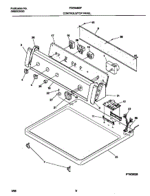 04 - Controls / Top  Panel parts for Frigidaire Dryer FDE648GFT0 from AppliancePartsPros.com