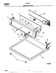 04 - Controls / Top Panel parts for Frigidaire Dryer FDG216RBS2 from AppliancePartsPros.com
