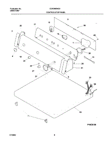 07 - Control Panel parts for Frigidaire Dryer CER3600AS0 from AppliancePartsPros.com
