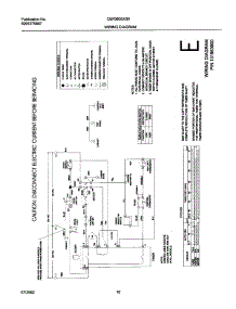 10 - 131953900 Wiring Diagram parts for Frigidaire Dryer CER3600AS0 from AppliancePartsPros.com