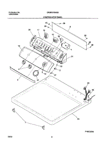07 - Controls parts for Frigidaire Dryer CRGR5700AS2 from AppliancePartsPros.com