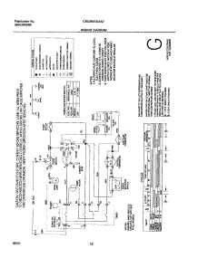 12 - Wiring Diagram parts for Frigidaire Dryer CRGR5700AS2 from AppliancePartsPros.com
