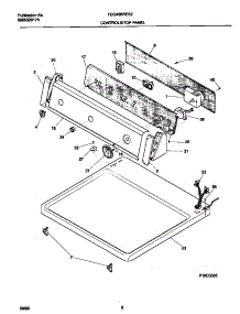 04 - Control Panel parts for Frigidaire Dryer FDG436RES2 from AppliancePartsPros.com