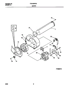05 - Motor parts for Frigidaire Dryer FDG436RES2 from AppliancePartsPros.com