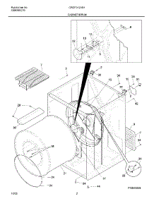 03 - Cabinet / Drum parts for Frigidaire Dryer CRGF342AS4 from AppliancePartsPros.com