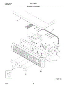 07 - Controls / Top Panel parts for Frigidaire Dryer CRGF342AS4 from AppliancePartsPros.com