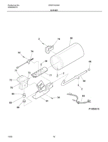 11 - Burner parts for Frigidaire Dryer CRGF342AS4 from AppliancePartsPros.com