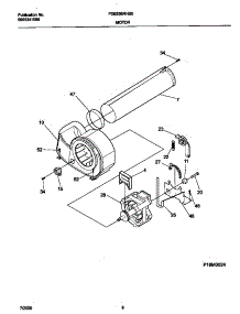 05 - Motor parts for Frigidaire Dryer FDE646RHS0 from AppliancePartsPros.com