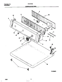 04 - Controls / Top Panel parts for Frigidaire Dryer FDE7970EW0 from AppliancePartsPros.com