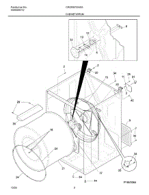 03 - Cabinet / Drum parts for Frigidaire Dryer CRGR5700AS3 from AppliancePartsPros.com