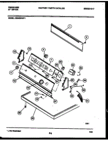 04 - Console And Control Parts parts for Frigidaire Dryer DE6420RW1 from AppliancePartsPros.com