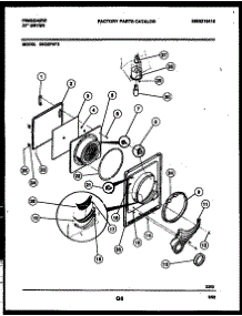 03 - Door Parts parts for Frigidaire Dryer DECSFW3 from AppliancePartsPros.com