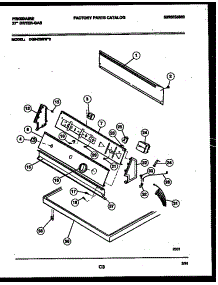 04 - Console And Control Parts parts for Frigidaire Dryer DG6420RW3 from AppliancePartsPros.com