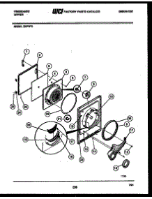 03 - Door Parts parts for Frigidaire Dryer DEFW2 from AppliancePartsPros.com