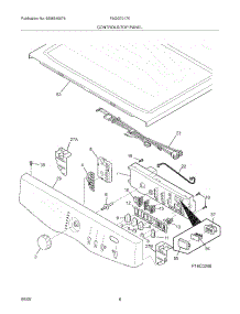 07 - Controls / Top Panel parts for Frigidaire Dryer FAQG7017KB0 from AppliancePartsPros.com