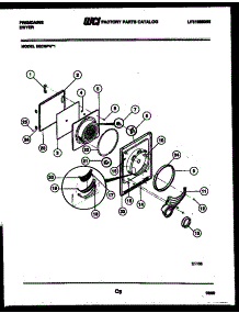 03 - Door Parts parts for Frigidaire Dryer DECSFW1 from AppliancePartsPros.com