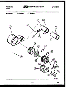 05 - Motor And Blower Parts parts for Frigidaire Dryer DEDMFL1 from AppliancePartsPros.com