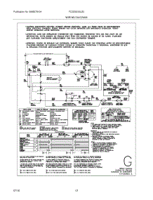 12 - Wiring Diagram parts for Frigidaire Dryer FCGD2000LS0 from AppliancePartsPros.com